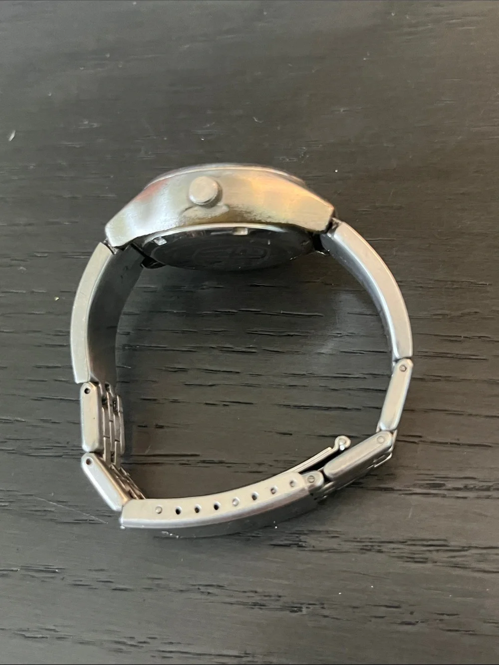 Fossil Silver Watch with Blue Dial